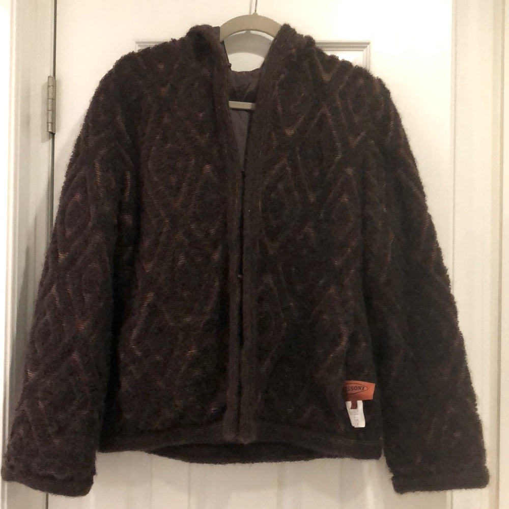 Missoni coat size 44 brown pattern